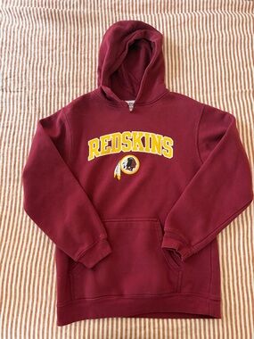 NFL Maroon Hooded Sweatshirt with Yellow Accent